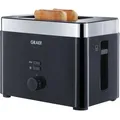 Produktbild: Graef Toaster TO62, 2 Scheiben, 888 Watt, Kunststoff, schwarz