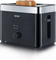 Produktbild: GRAEF TO 62 Toaster schwarz 2-Scheiben-Toaster Toastautomat Brötchenaufsatz