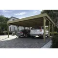 Produktbild: Carport, BxT: 552 x 614 cm, Firsthöhe: 240 cm, kesseldruckimprägniert - braun