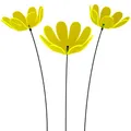 Produktbild: SUNPLAY Sonnenfänger Ringelblume in GELB, 3 Stück zu je 15 cm Durchmesser im Set + 70 cm Schwingstäbe