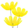 Produktbild: 3 Stück SUNPLAY Sonnenfänger Ø15cm Suncatcher Gartenstecker Ringelblumen GELB