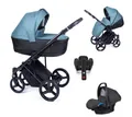 Produktbild: Coletto Kombi-Kinderwagen Fado 5 in 1 inkl. Sportsitz, Autositz, Iso und Zubehör in 10 Designs