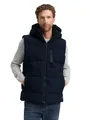 Produktbild: TOM TAILOR Herren Puffer Weste mit Abnehmbarer Kapuze