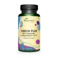 Produktbild: Vegavero Chrom Plus | 90 Kapseln | 250 µg Chrom pro Kapsel | Vegan
