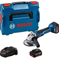Produktbild: Bosch Professional 18V System Akku Winkelschleifer GWS 18V-10 (Scheiben-Ø: 125mm, inkl. 2x 5.0Ah Akku, Ladegerät GAL 1880, L-BOXX)
