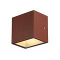 Produktbild: SLV SITRA CUBE WL, LED Outdoor Wand- und Deckenaufbauleuchte, rost farbend, IP44, 3000K, 10W