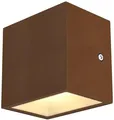 Produktbild: SLV SITRA CUBE LED Outdoor Wand- und Deckenaufbauleuchte, 11W, 3000K, IP44, rostfarben (1002034)