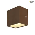 Produktbild: SLV 1002034 SITRA CUBE WL LED Outdoor Wand- und Deckenaufbauleuchte rost farbend