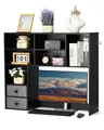 Produktbild: VEVOR Schreibtischregal Tischorganizer Tischregal 3-stufig Bücherregal Schwarz