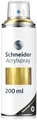 Produktbild: Schneider Paint-It 030 Supreme DIY Acryllack (hochdeckende Sprühfarbe, UV-beständig, 200 ml (1er Pack), Acrylspray für fast alle Untergründe) gold metallic