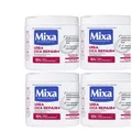 Produktbild: 4x Mixa Urea Cica Repair+ Creme | Hauterneuernde 10% Urea | Körper Gesicht Hände