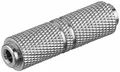 Produktbild: Kopfhörer-Adapter, AUX-Klinke 3,5 mm, Buchse zu Buchse, Metallausführung