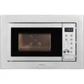 Produktbild: Exquisit Mikrowelle EMW20-DG-020 Inox, mit 1000 Watt Grill, 800 W, Einbaumikrowelle, silber, mit Drehteller, Garraum 20 L