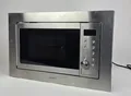 Produktbild: Einbau-Mikrowelle Exquisit EMW20-DG-020 inox, Grill,1000W, 20L, Edelst Front,B-W