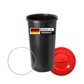 Produktbild: TOPANBIETER 999 Topanbieter999 60 Liter Mülleimer Sack-Ständer Gelber Sack Eimer Müllsackständer mit rotem Deckel - Ring