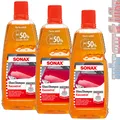 Produktbild: Sonax Glanzshampoo Konzentrat Autoshampoo 3x 1L schmutzlösend schonend