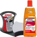 Produktbild: Sonax Glanzshampoo Konzentrat Autoshampoo 1L inkl. Sonax 2in1 Multischwamm