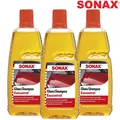 Produktbild: 3x Sonax GlanzShampoo Konzentrat Autoshampoo Reiniger Autowäsche 1l