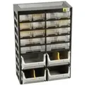 Produktbild: Allit Kleinteilemagazin VarioPlus Basic 34, 20 Fächer Kunststoffgehäuse, Außenmaße: (B)305 x (T)170x (H)435 mm,