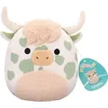 Produktbild: Jazwares squishmallows knuffel pluche - celestino the sage green spotted highland cow - 19cm