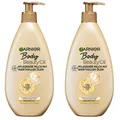 Produktbild: ✅Garnier Body Oil Beauty Nährende Öl-Milch Argan Macadamia Mandel Rose 2x 400ml✅