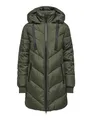 Produktbild: JDY Damen Steppjacke JDYSkylar Padded gesteppter Parka mit Kapuze 15207784 Forest Night/Black XS