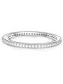 Produktbild: GLANZSTÜCKE MÜNCHEN Damen-Ring 925/- Sterling Silber Zirkonia weiß - Memory Ring Stapel-Ring filigran