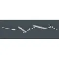 Produktbild: Trio Lighting - Große Led Deckenschiene Indira Silber Schwenkbar Bis 345cm Breit