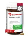 Produktbild: Dr. Wolz Ingwer-Extrakt Kapseln, mit einem hohen Anteil an Gingerol aus 500mg Ingwerwurzel-Extrakt, Rückstandskontrolliert und deutsche Herstellung, 120 Kapseln