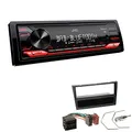 Produktbild: JVC KD-X282DBT 1-DIN Digital Autoradio DAB+ Bluetooth USB Einbauset passend für Opel Corsa C 2000-2004 schwarz