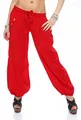 Produktbild: Malito - Damen Haremshose - Leichte Stoffhose aus Baumwolle - Bequeme Hippie Sommerhose für warme Tage - Aladinhose/Pumphose 3417 (Rot)