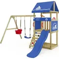 Produktbild: Spielturm Wickey DinkyHouse mit Rutsche und Doppelschaukel in Blau - Blau
