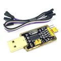 Produktbild: UART-TTL USB Adapter mit CH340G Konverter für 3.3V und 5V mit Jumperkabel kompatibel mit Arduino