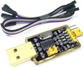 Produktbild: UART-TTL USB Adapter mit CH340G Konverter für 3.3V und 5V mit Jumperkabel
