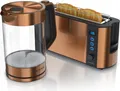 Produktbild: Arendo Frühstücksset, 2200W Wasserkocher / Edelstahl Toaster, Kupfer