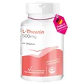 Produktbild: Vitamintrend L-Theanin hochdosiert 500mg, 90 Tabletten, Aminosäure, veganes Nahrungsergänzungsmittel ohne Zusätze, in Deutschland hergestellt
