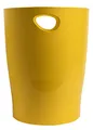 Produktbild: Exacompta 45308D ECOBIN Papierkorb BeeBlue aus Recycling-Kunststoff 15 Liter mit Griffen. Eleganter und robuster Papierkorb und Mülleimer im modernen Design Safrangelb Blauer Engel