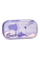 Produktbild: Satch Schlamperbox extra groß inkl. Trennfach Reißverschlussfach Stiftehalter Geodreieck Sichtfenster für Stundenplan Lilac Blossom - Lila