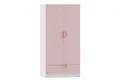 Produktbild: en.casa Kinderkleiderschrank »Sandnes« mit Schublade 123x60x40 cm Rosa/Weiß