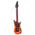 Produktbild: 04815 - Aufblasbare Rockstargitarre mit Flammen Länge circa 105 cm Instrument...
