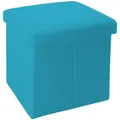 Produktbild: Intirilife Sitzbox, Hellblau, Textil, 38x38x38 cm, Wohnzimmer, Hocker, Sitzwürfel