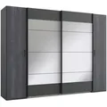 Produktbild: Mid.you Kleiderschrank Wimex Kopenhagen, Graphit, Dunkelgrau, Metall, Kunststoff, Abstraktes, 10 Fächer, 272x210x65 cm, BQ - Bündnis für Qualität, Made in Germany, DIN EN ISO 9001, in verschiedenen Größen erhältlich, Schlafzimmer, Kleiderschränke, Drehtürenschränke