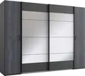 Produktbild: Dreh-/Schwebetürenschrank 272cm graphit Digitalprint Steel-Optik 56242328