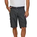 Produktbild: TIMEZONE Cargo Shorts Herren mit Gürtel Regular Fit MaguireTZ Regular Fit Dark Ink Blau Normaler Bund Reißverschluss 36