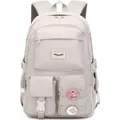 Produktbild: LuxusKollektion Schulrucksack Rucksack Damen Schulrucksack Mädchen Teenager Cute Anime Bookbag Grau beige|grau