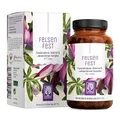 Produktbild: FELSENFEST - Johanniskraut Baldrian Passionsblume Kapseln hochdosiert - Vergleichssieger * - St Johns Wort mit Folsäure & B12 - Vegan - 90 Kapseln