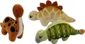 Produktbild: Dinosaurier Set Plüsch von ca. 16 cm bis 22 cm sortiert Stofftier, Saurier als Mitgebsel oder zum Sammeln und Spielen -niedlichen kleinen Stofftier -