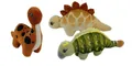 Produktbild: Landahl & Baumann Kuscheltier Dinosaurier ca. 19 cm bis 22 cm Saurer Plüsch (3-St), Stofftier - ideal als Geschenk / Mitgebsel