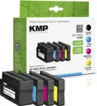 Produktbild: KMP Druckerpatronen H100V schwarz, cyan, magenta, gelb kompatibel zu HP 950XL/951XL (C2P43AE), 4er-Set 1722,4050