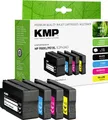 Produktbild: KMP Druckerpatrone ersetzt HP 950XL, 951XL, C2P43AE, CN045AE, CN046AE, CN047AE, CN048AE Kompatibel Kombi-Pack Schwarz, Cyan